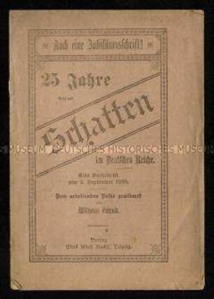 Jubiläumsschrift zum Sedanstag 1895