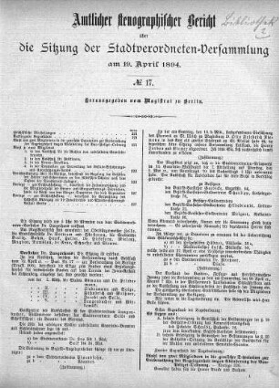 No 17, 19. April 1894