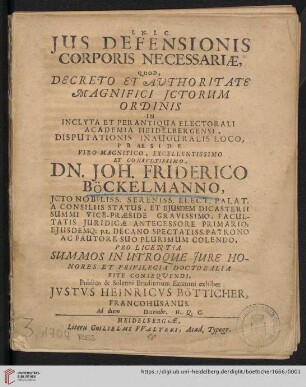 Jus Defensionis Corporis Necessariae