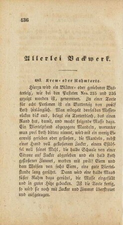 Allerlei Backwerk