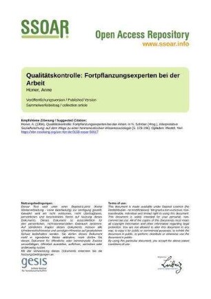 Qualitätskontrolle: Fortpflanzungsexperten bei der Arbeit
