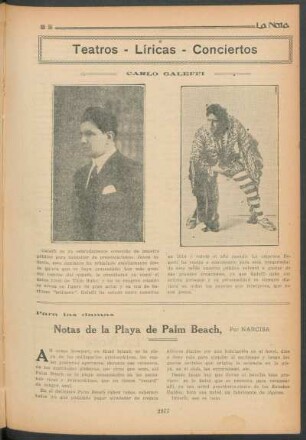 Teatros - Líricas - Conciertos : Carlo Galeffi