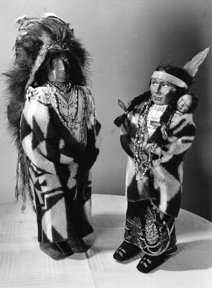 Puppenpaar (Indianerfamilie) : Puppenpaar (Indianerfamilie)