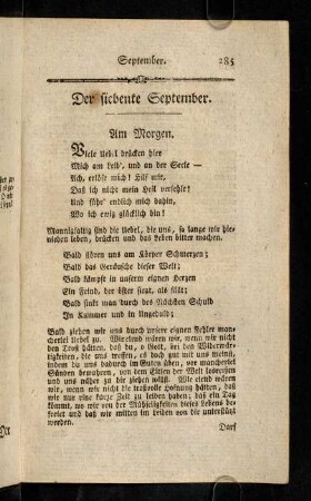 285-296, Der siebente-neunte September.