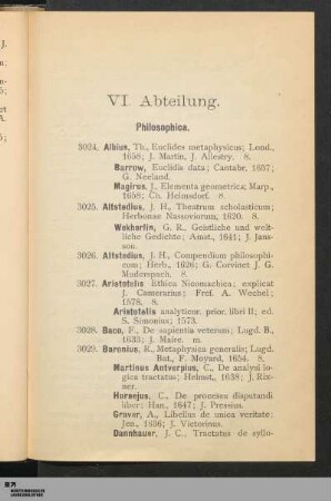 VI. Philosophica