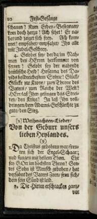 (2) Weihnachten-Lieder.