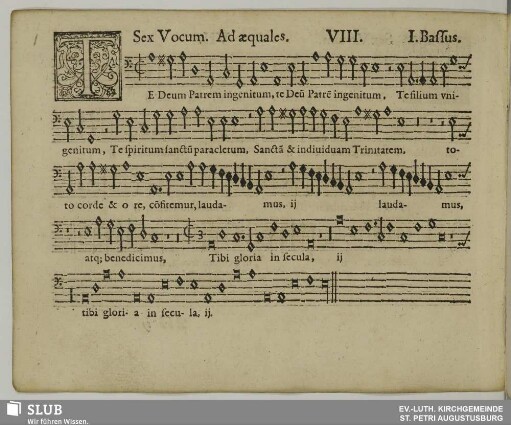 VIII. Te Deum patrem