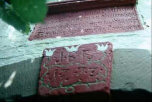 Detail voriges Bild Portal links neben der Torfahrt mit Inschrift, 1722 (?)