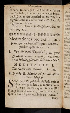 322-332, Meditationes pro Festis anni principalioribus, ...