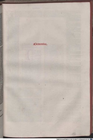 Liber Sextus : Mit der Glosse von Johannes Andreae und Summaria und Divisiones von Dominicus de Sancto Geminiano u.a.; mit Privileg. [1-2]. [2], Constitutiones