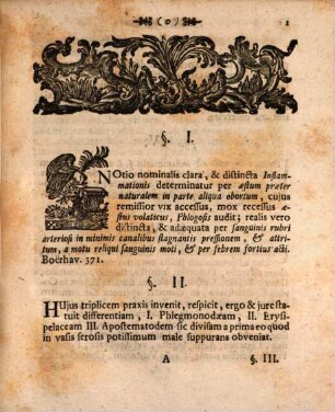 Diss. inaug. pract. de inflammatione