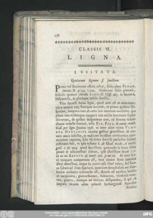 Classis VI. Ligna.