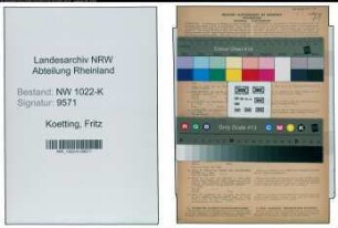 Entnazifizierung Fritz Koetting , geb. 31.08.1903 (Werkzeugmacher)