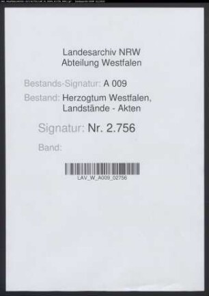 Register der Knechte- und Mägdeschatzung in der Stadt Menden