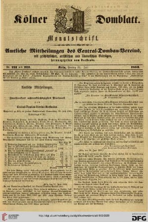 Nr. 221, 222 (31.07.1863)