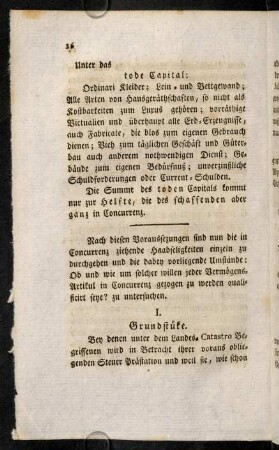 16-30, I. Grundstueke. - VI.