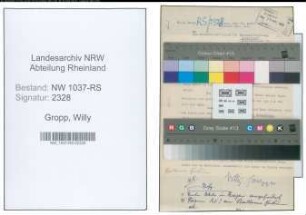 Entnazifizierung Willy Gropp , geb. 21.11.1904 ()