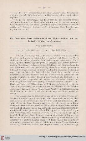 Ein Cannstatter Terra sigillata-Gefäß des Töpfers Sabinus und eine Rottweiler Schüssel des Sasmonos