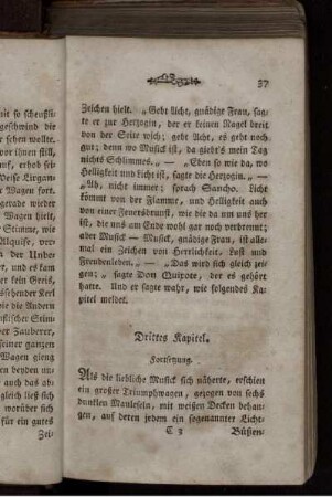 Drittes Kapitel. Fortsetzung.