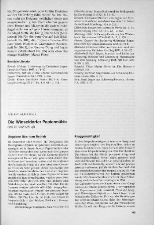 Die Winseldorfer Papiermühle (Teil IV und Schluß)