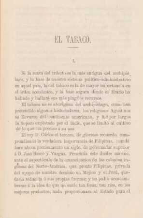 El tabaco