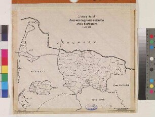 Schleswig-Holstein Gemeindegrenzenkarte Kreis Südtondern