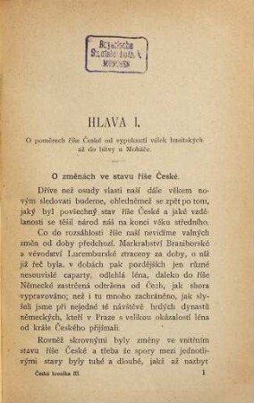 Česká kronika, 3,1