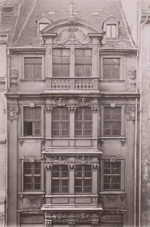Dresden, Schloßstraße 5, Fassade, Teilansicht