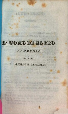 L' uomo di garbo
