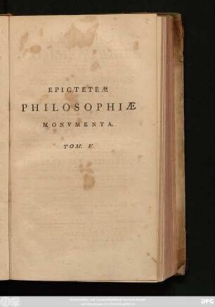 T. 5 = T. 2: Enchiridii Paraphrasis, Nili Enchiridion, Et Notæ Ad Simplicii Comment.