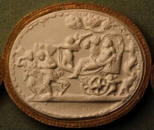 Bacchus und Ariadne auf einem Wagen (Daktyliothek, Erstes Mythologisches Tausend)