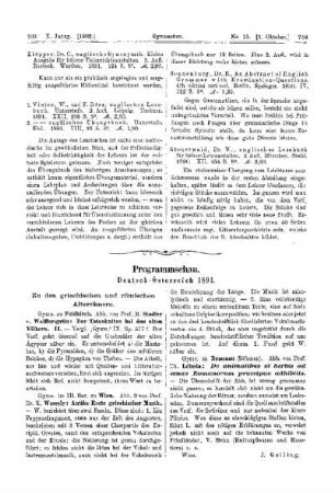 Programmschau : Deutsch-Österreich 1891