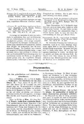 Programmschau : Deutsch-Österreich 1891