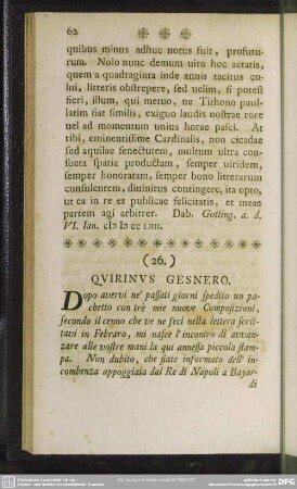 (26.) Quirinus Gesnero