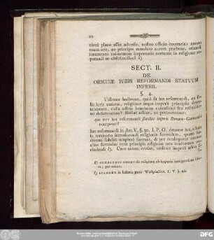Sect. II. De Origine Iuris Reformandi Statuum Imperii.