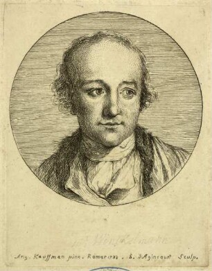 Kaufmann, Angelika (Vorlage): Porträt Johann Joachim Winckelmann