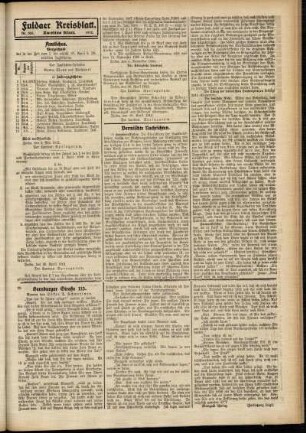 Zweite Ausgabe vom Mittwoch, den 08. Mai 1912.