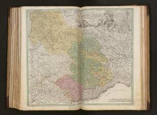 Regiae Celsitudinis Sabaudicae Status in quo Ducatus Sabaudiae Principatus Pedemontium et Ducatus Montisferrati : in suas quasq[ue] Ditiones & Territoria divisi cum finitimis Regionibus exhibentur