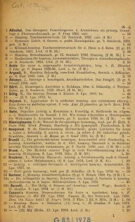 Katalog der Buch- und Antiquariats-Handlung von Theodor Ackermann, Promenadeplatz 10 in München, 345. Homöopathie