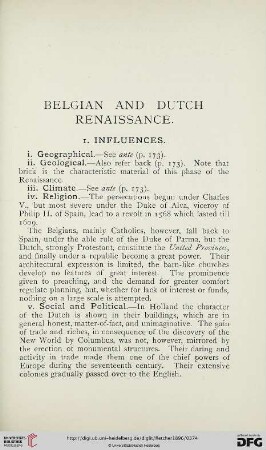 Belgian and Dutch Renaissance