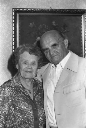 Diamanthochzeit der Eheleute Paula und Josef Neuburger aus Daxlanden