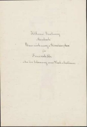 Ade, Friedrich Bau eines Wasch- und Backhauses
