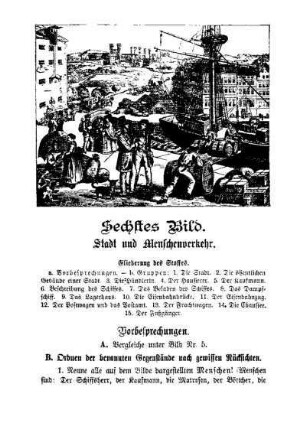 Sechstes Bild: Stadt und Menschenverkehr
