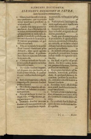 Elenchus Decisionum.