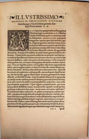 D. Erasmi Roterodami Paraphrasis In Evangelium secundum Ioannem : ad illustrissimu[m] principem Ferdinandvm