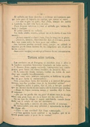 Tortura sobre tortura.
