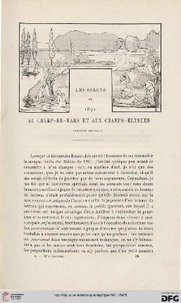 3. Pér. 5.1891: Les salons de 1891 au Champ-de-Mars et aux Champs-Élysées, 1