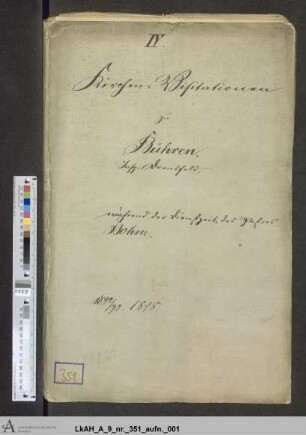 Bühren: Visitationsakten