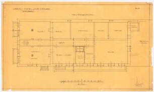 Hotel »Zur Traube«, Darmstadt Umbau: Saalbau: Grundriss UG, 1:50