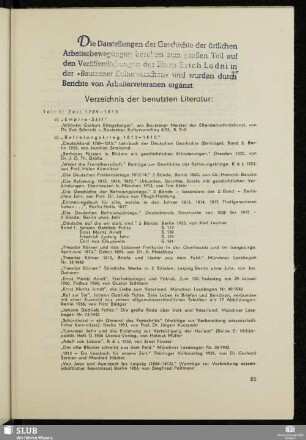 Verzeichnis der benutzten Literatur